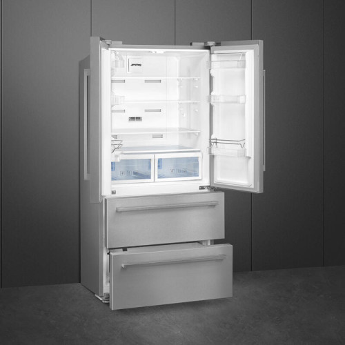 Холодильник SMEG/ Холодильник SMEG, отдельностоящий, 2 двери 2 ящика, LED дисплей, полный NoFrost, сигнал открытой дверцы, антибактериальное покрытие, электронный контроль температуры, инверторный компрессор, объем 539 л, быстрая заморозка, быстрое охлажд Холодильник SMEG/ Холодильник SMEG, отдельностоящий, 2 двери 2 ящика, LED дисплей, полный NoFrost, сигнал открытой дверцы, антибактериальное покрытие, электронный контроль температуры, инверторный компрессор, объем 539 л, быстрая заморозка, быстрое охлажд