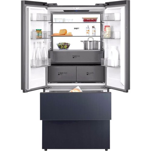 Холодильник Midea/ MDK/Холодильник Midea, отдельностоящий с возможностью встраивания, многодверный, полезный объем 534 л, холодильная камера 359 л, морозильная камера 175л, электронное управление, внешний цифровой дисплей, инверторный компрессор, Dual Coo