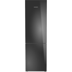 Холодильники LIEBHERR/ Plus, EasyFresh, МК NoFrost, 3 контейнера МК, в. 201,5 см, ш. 60 см, класс ЭЭ A++, внутренние ручки, черное стекло