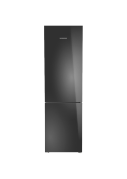 Холодильники LIEBHERR/ Plus, EasyFresh, МК NoFrost, 3 контейнера МК, в. 201,5 см, ш. 60 см, класс ЭЭ A++, внутренние ручки, черное стекло