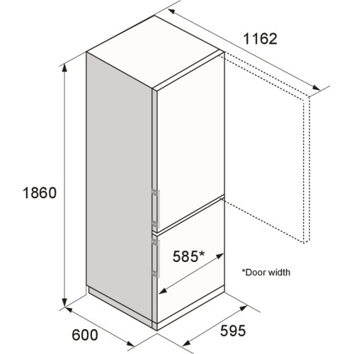 Холодильник ASKO/ Арт. 745995 ; Холодильник ASKO, отдельностоящий, высота 185 см, Total NoFrost, объем 324 л (210+114), металлическая задняя стенка, дверная ручка Easy Open, TFT дисплей, Wi-Fi, ночной режим, автоматический контроль влажности, телескопичес
