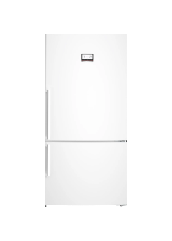 Холодильник BOSCH KGN86AW32U Full NoFrost, Serie   6, Габариты 186x86x81, Общий пол. объем: 619 (х:479, м:140),белый, Цифровой LCD дисплей, Внешние высокие металлические ручки, Multi Airflow, AirFresh Filter, Верхнее LED освещение, Два отделения для молоч