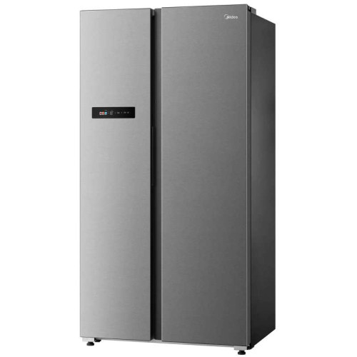 Холодильник side-by-side Midea/ MDK/Холодильник side-by-side Midea, объем 604 л, холодильная камера 384 л, морозильная камера 220 л, инверторный компрессор, Full No Frost, дисплей, Duo Control, зона регулируемой влажности, винная полка, управление через п