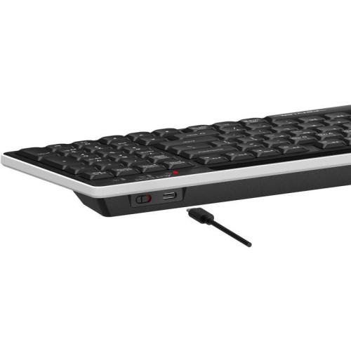 Клавиатура A4Tech Fstyler FBX70C черный USB беспроводная BT/Radio slim Multimedia (FBX70C)