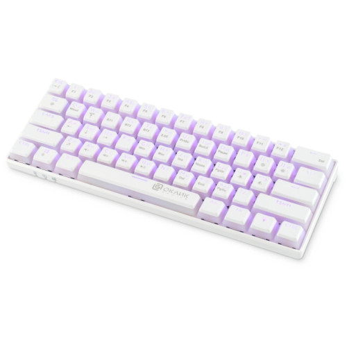 Клавиатура Oklick K763W механическая белый USB беспроводная BT/Radio Multimedia for gamer LED (1920562)
