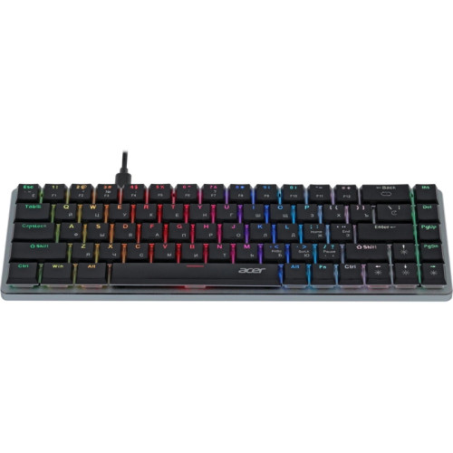 Клавиатура Acer OKW302 механическая серебристый USB Multimedia for gamer для ноутбука LED (ZL.KBDCC.01C)