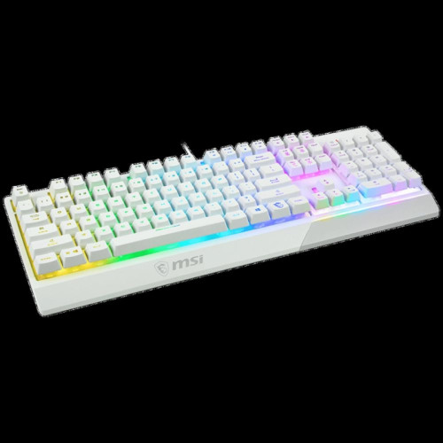 Клавиатура MSI Vigor GK30 белый USB for gamer LED