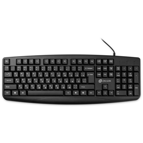 Клавиатура Oklick 105M черный USB (1678092)