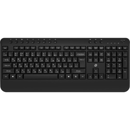 Клавиатура Oklick K257W черный USB беспроводная Multimedia (подставка для запястий) (2070286)