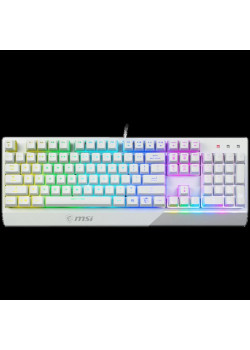 Клавиатура MSI Vigor GK30 белый USB for gamer LED