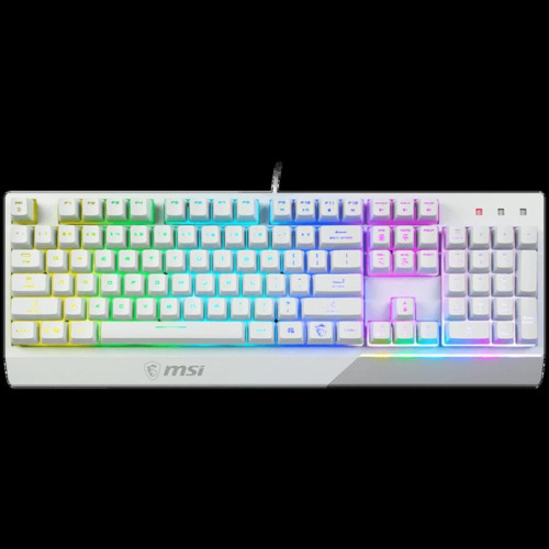 Клавиатура MSI Vigor GK30 белый USB for gamer LED
