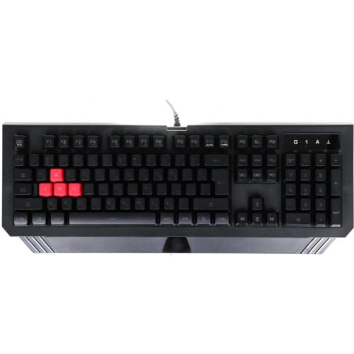 Клавиатура A4Tech Bloody B120N черный USB Multimedia for gamer LED (подставка для запястий) (B120N)