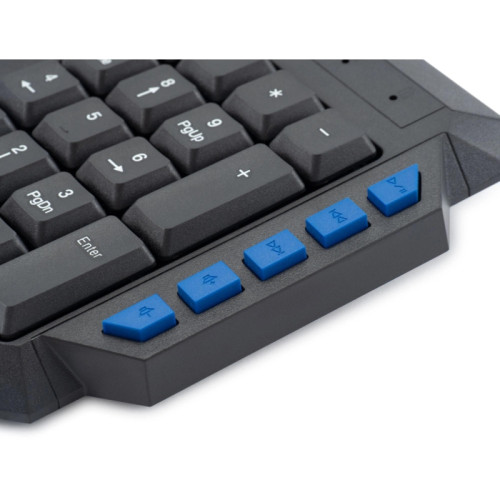 Клавиатура Oklick 750G FROST WAR черный/черный USB Multimedia for gamer (337452)