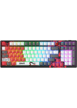 Клавиатура A4Tech Bloody WS98 Naraka механическая серый/красный USB беспроводная BT/Radio Multimedia for gamer LED (WS98)