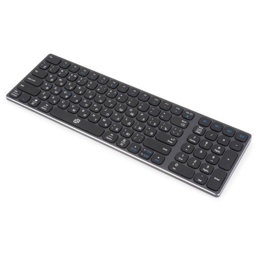 Клавиатура Oklick K767W серый/черный USB беспроводная BT/Radio slim Multimedia (2002135)