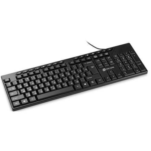 Клавиатура Oklick 125M черный USB Multimedia (1678108)