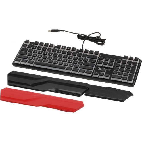 Клавиатура A4Tech Bloody B975P механическая черный USB Multimedia for gamer LED (подставка для запястий) (B975P)