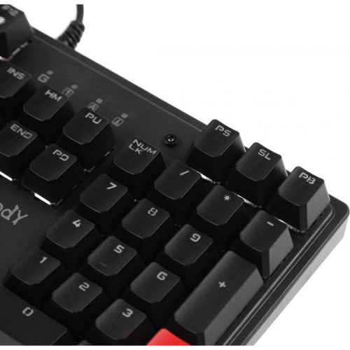 Клавиатура A4Tech Bloody S515R механическая черный USB for gamer LED (подставка для запястий) (S515R FIRE BLACK)