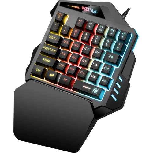 Defender Проводная игровая клавиатура Nova GK-860L RU,35B,Rainbow подсветка Defender Проводная игровая клавиатура Nova GK-860L RU,35B,Rainbow подсветка
