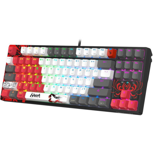 Клавиатура A4Tech Bloody WS87 Naraka механическая черный/красный USB беспроводная BT/Radio Multimedia for gamer LED (WS87)