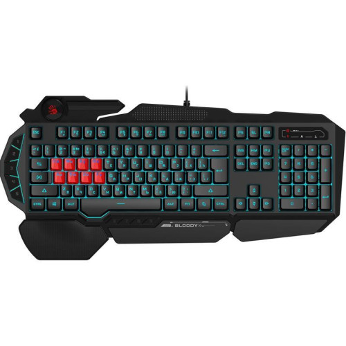 Клавиатура A4Tech Bloody B318 черный USB Multimedia for gamer LED (подставка для запястий) (B318) Клавиатура A4Tech Bloody B318 черный USB Multimedia for gamer LED (подставка для запястий) (B318)