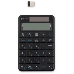 Числовой блок Oklick K604W черный USB беспроводная slim для ноутбука (1979325)