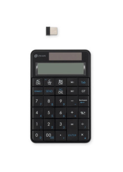 Числовой блок Oklick K604W черный USB беспроводная slim для ноутбука (1979325)