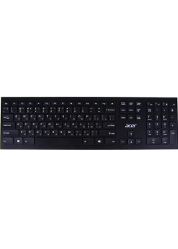 Клавиатура Acer OKR010 черный USB беспроводная slim Multimedia (ZL.KBDEE.003)