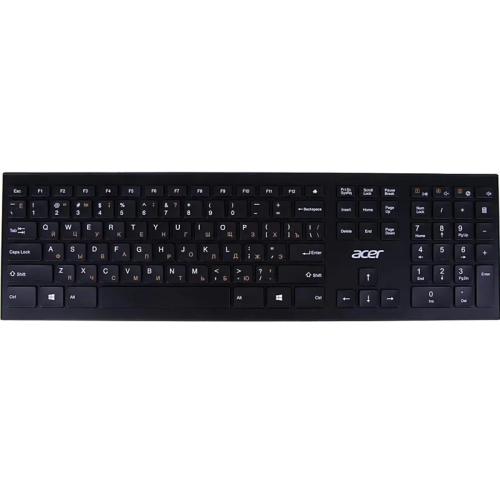 Клавиатура Acer OKR010 черный USB беспроводная slim Multimedia (ZL.KBDEE.003)