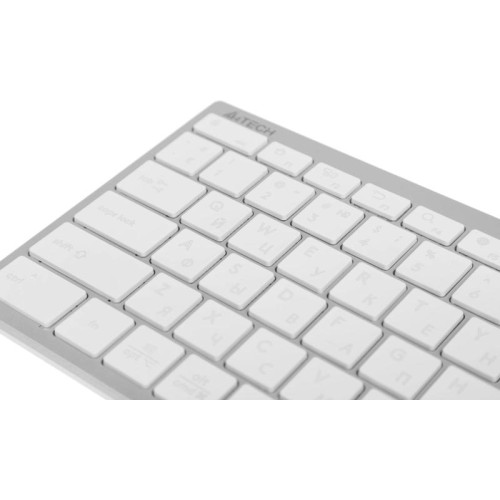 Клавиатура A4Tech Fstyler FX61 белый USB slim LED (FX61 WHITE)