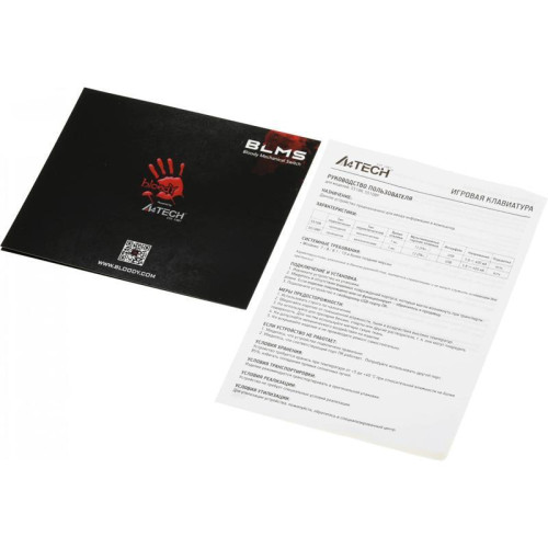 Клавиатура A4Tech Bloody S510R механическая черный USB for gamer LED (S510R USB FIRE BLACK/BLMS RED)
