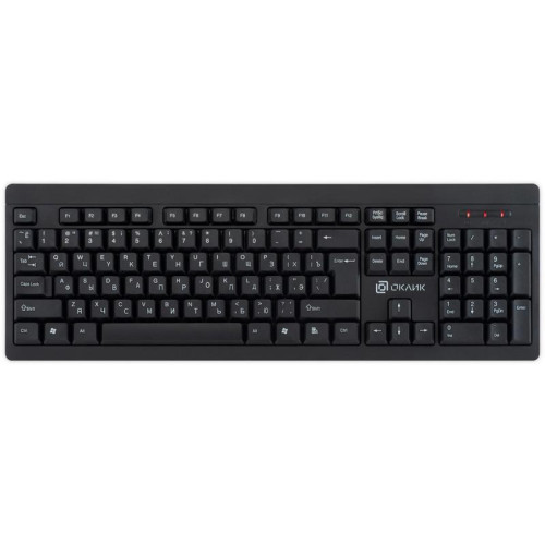 Клавиатура Oklick 95KW черный USB беспроводная (1788287)