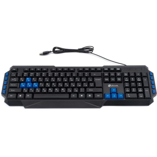 Клавиатура Oklick 750G FROST WAR черный/черный USB Multimedia for gamer (337452)
