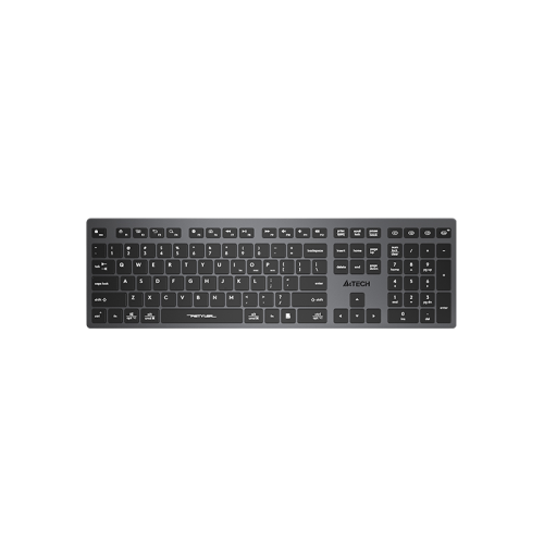 Клавиатура A4Tech Fstyler FBX50C черный USB беспроводная BT/Radio slim Multimedia (FBX50C GREY)