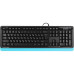 Клавиатура A4Tech Fstyler FK10 черный/синий USB (FK10 BLUE)