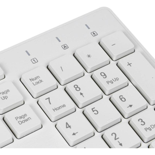 Клавиатура Oklick 500M белый USB slim Multimedia