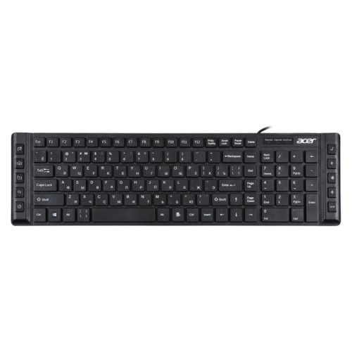 Клавиатура Acer OKW010 черный USB slim Multimedia (ZL.KBDEE.002)