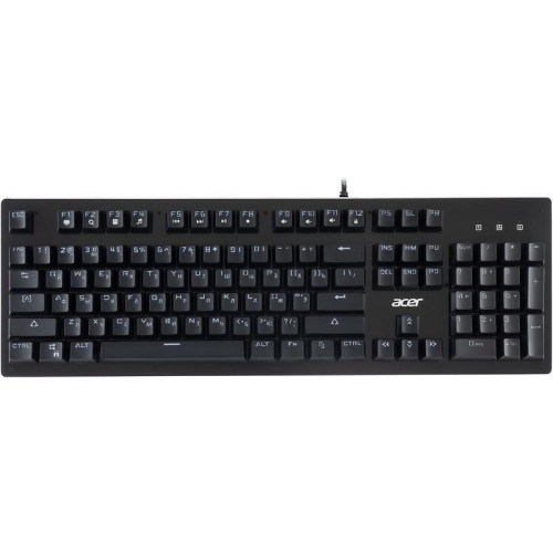 Клавиатура Acer OKW127 механическая черный USB Multimedia for gamer LED (ZL.KBDEE.00H)