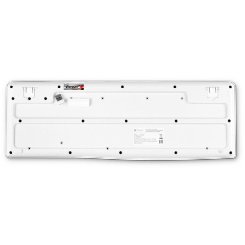 Клавиатура Oklick K225W белый USB беспроводная Multimedia (1875235)