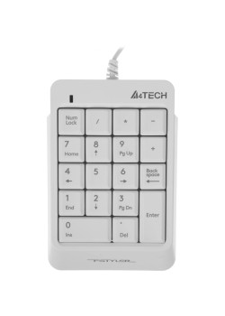 Числовой блок A4Tech Fstyler FK13P белый USB slim для ноутбука (FK13P WHITE)