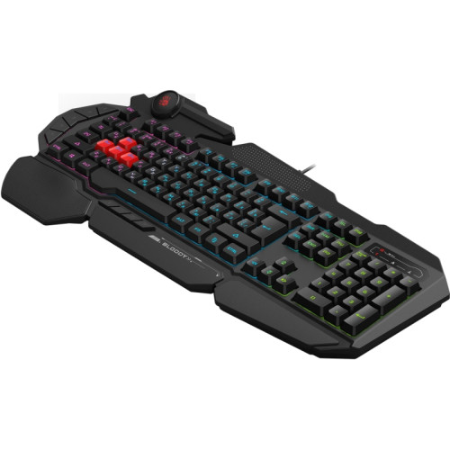 Клавиатура A4Tech Bloody B314 черный USB Multimedia for gamer LED (подставка для запястий)