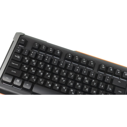 Клавиатура Oklick 717G BLACK DEATH черный/оранжевый USB Multimedia for gamer LED (476395) Клавиатура Oklick 717G BLACK DEATH черный/оранжевый USB Multimedia for gamer LED (476395)