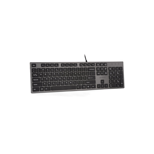 Клавиатура A4Tech KV-300H серый/черный USB slim