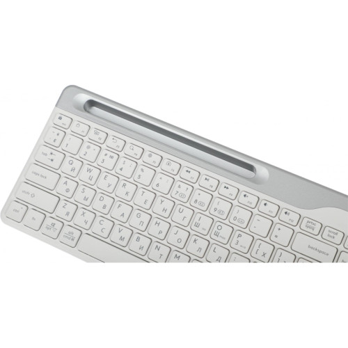 Клавиатура A4Tech Fstyler FBK25 белый/серый USB беспроводная BT/Radio slim Multimedia