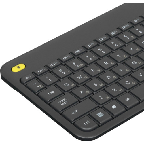 Клавиатура Logitech K400 Plus черный USB беспроводная (920-007173)