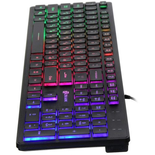 Клавиатура Oklick 550ML черный USB slim Multimedia LED (1061617)