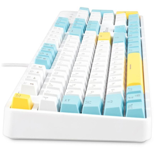 Клавиатура Oklick K951X механическая белый USB Multimedia for gamer LED (подставка для запястий) (1901079)