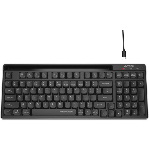 Клавиатура A4Tech Fstyler FBX70C черный USB беспроводная BT/Radio slim Multimedia (FBX70C)
