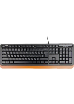 Клавиатура A4Tech Fstyler FK10 черный/оранжевый USB (FK10 ORANGE)