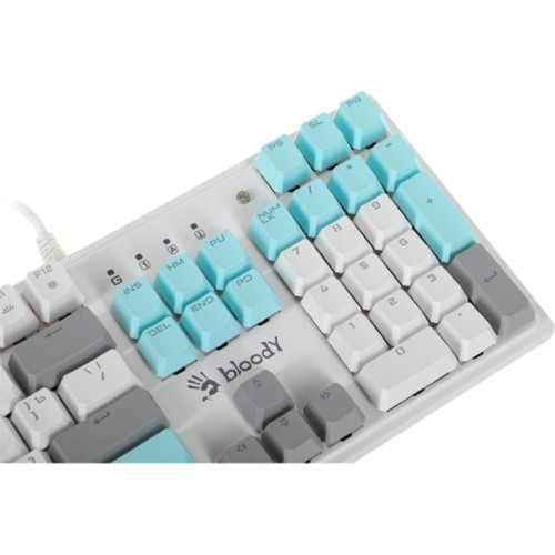Клавиатура A4Tech Bloody S510N механическая белый USB for gamer LED (S510N (ICY WHITE ))